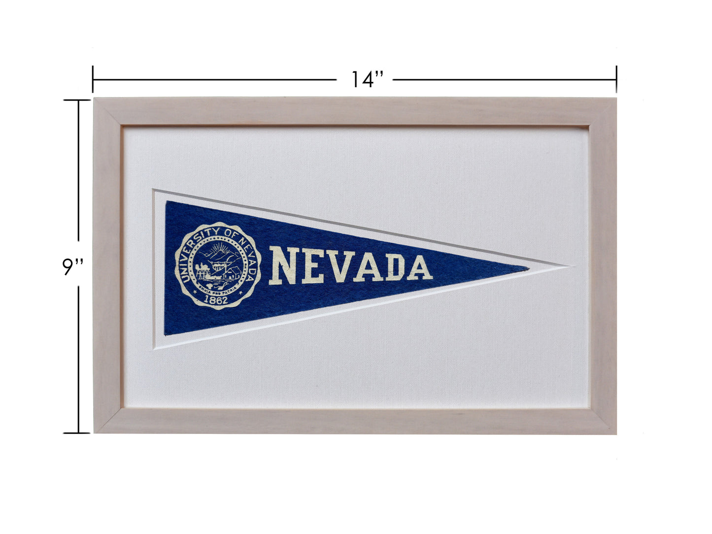 Vintage University of Nevada Hormel Pennant