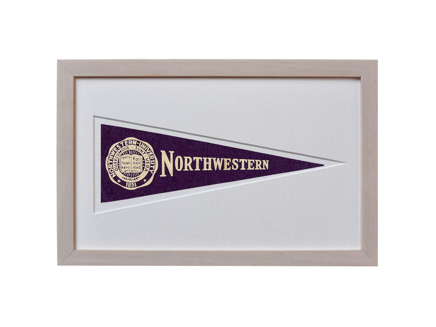 Vintage Northwestern University Hormel Pennant