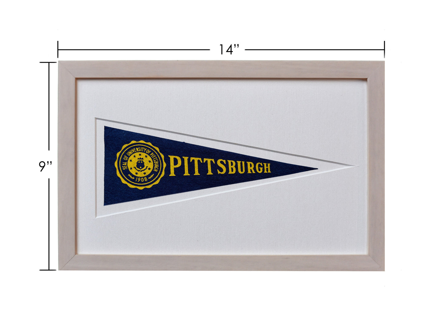Vintage University of Pittsburgh Pennant (Hormel) circa 1950s