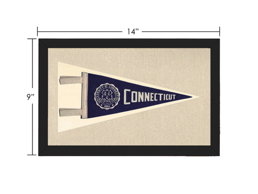 Vintage University of Connecticut Pennant