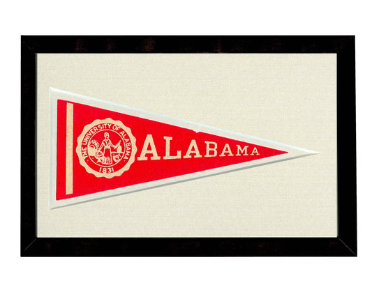 Vintage University of Alabama Pennant (circa 1950s)
