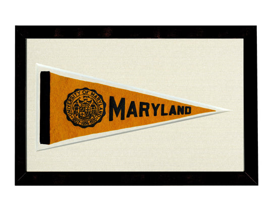 Vintage University of Maryland Pennant (circa 1950s)