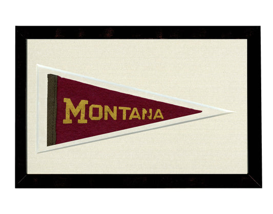 Vintage University of Montana Pennant (circa 1950s)