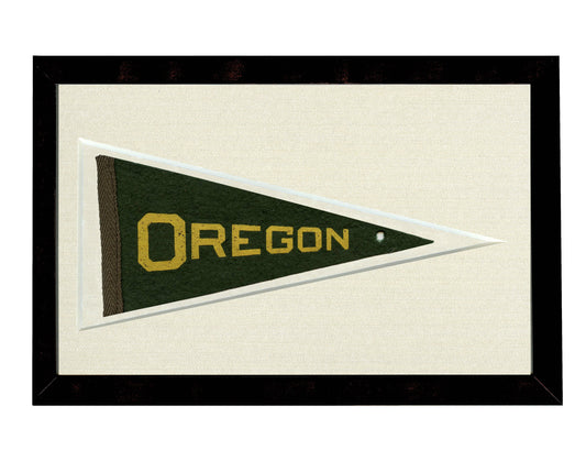 Vintage University of Oregon Pennant (circa 1950s)